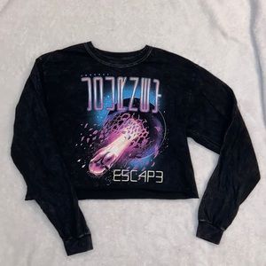 Forever21 Journey Cropped Long Sleeve